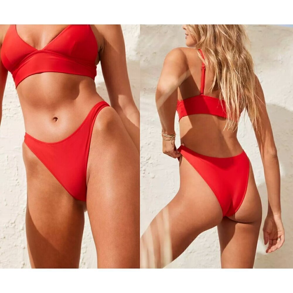 NWT aerie | OG Cheeky Bikini Bottom in Red